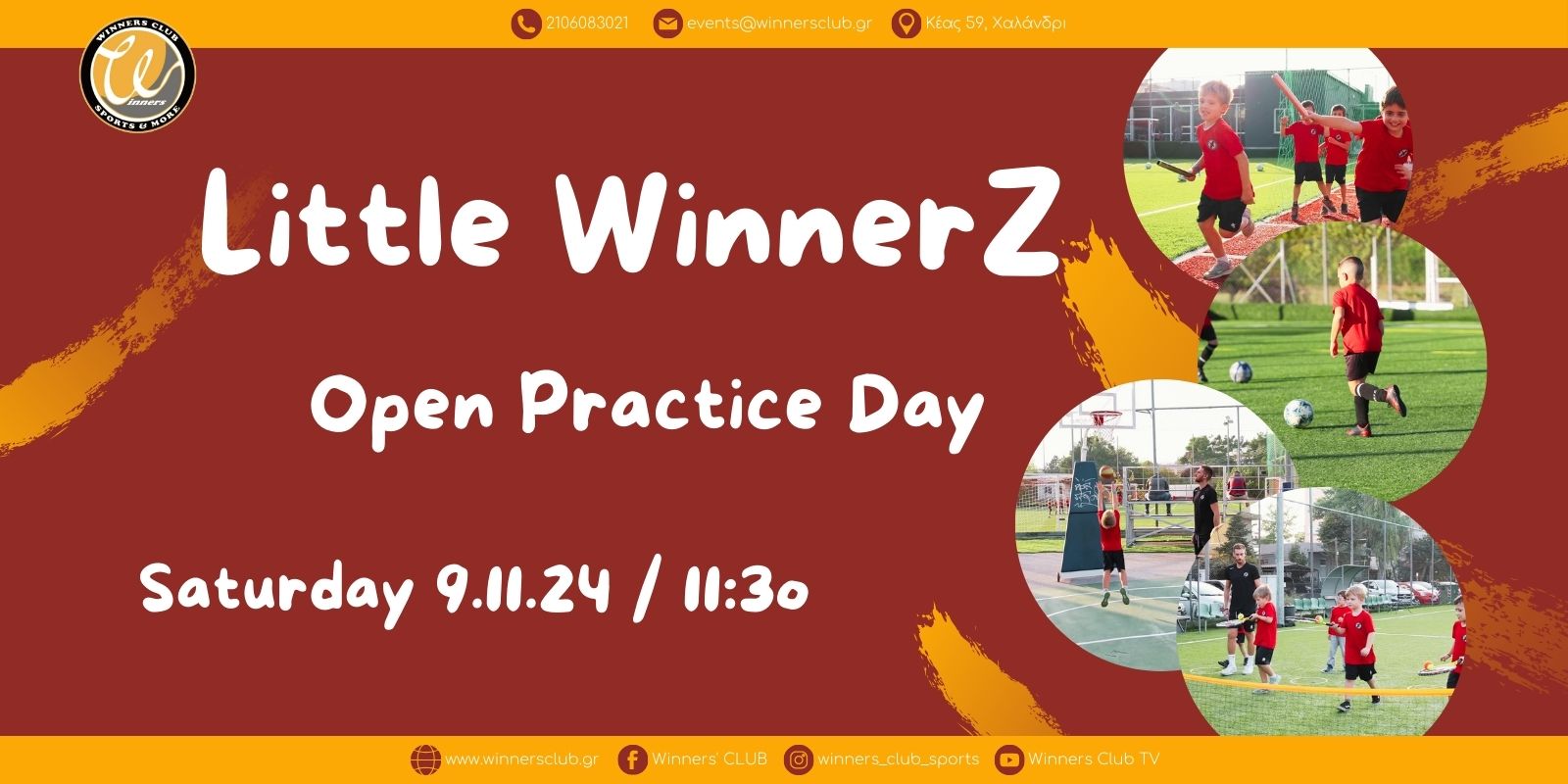 Winners’ Club – Little WinnerZ – Open Pactice Day – Site